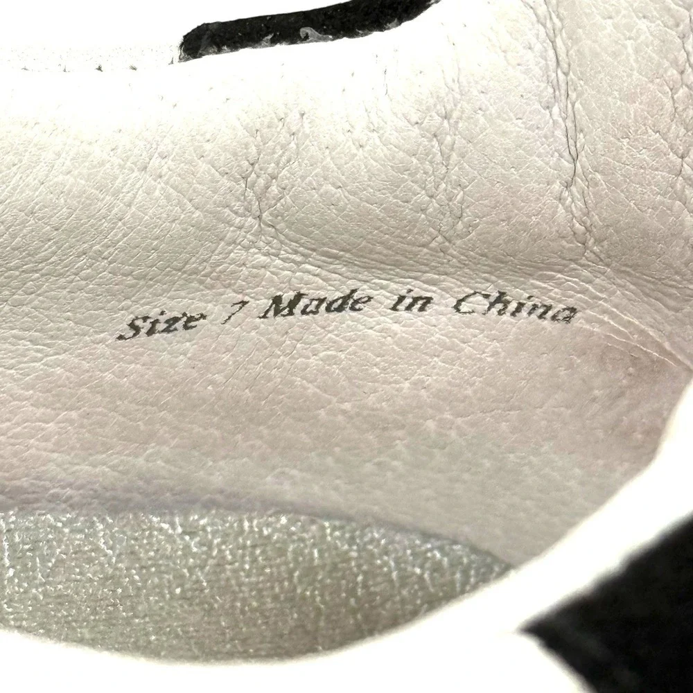 Dolce Vita Adella Women's Sneaker Size 7 White Black Leather Chunky Casual Shoes